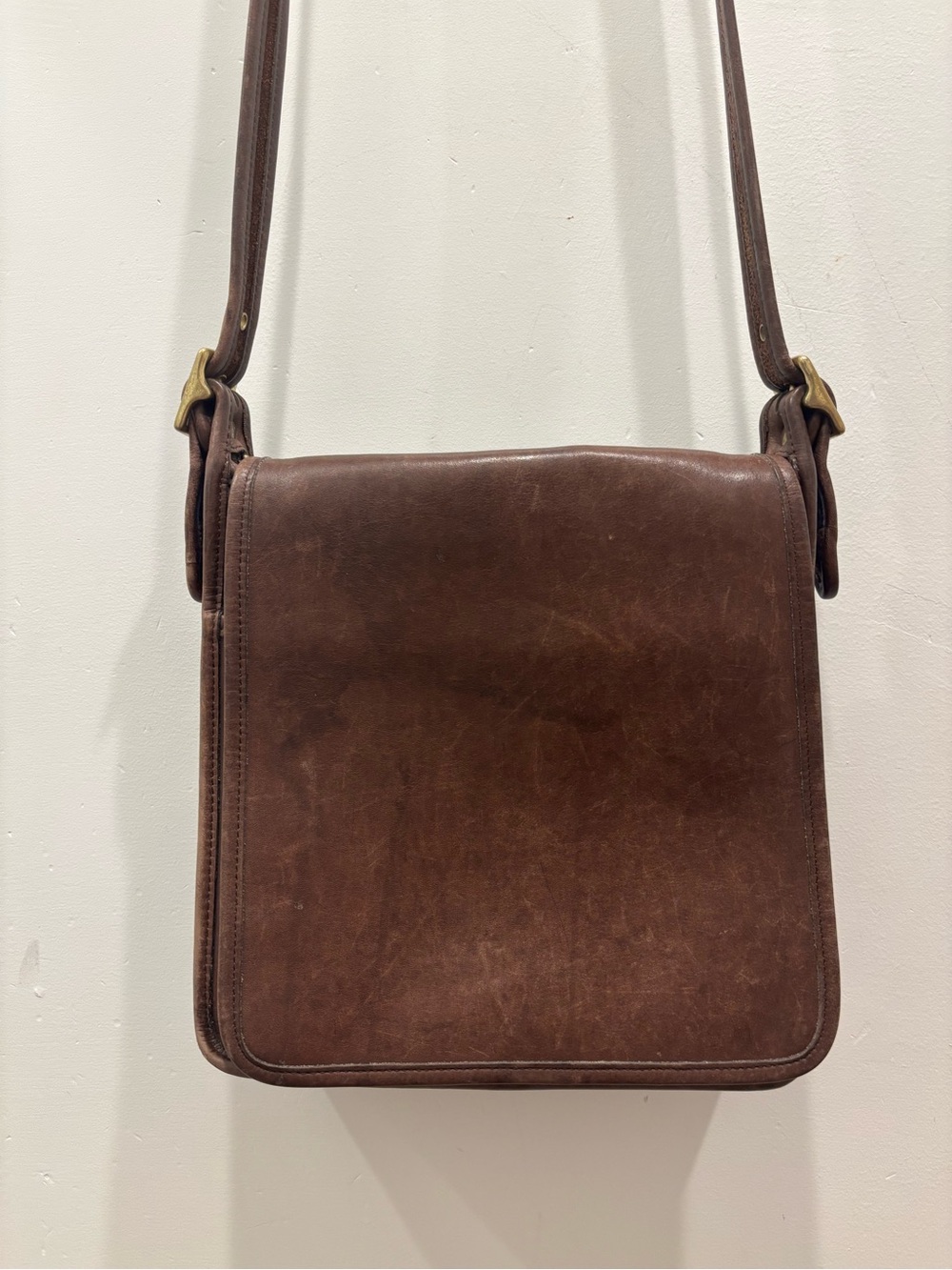 Coach Brown Leather Messenger Crossbody